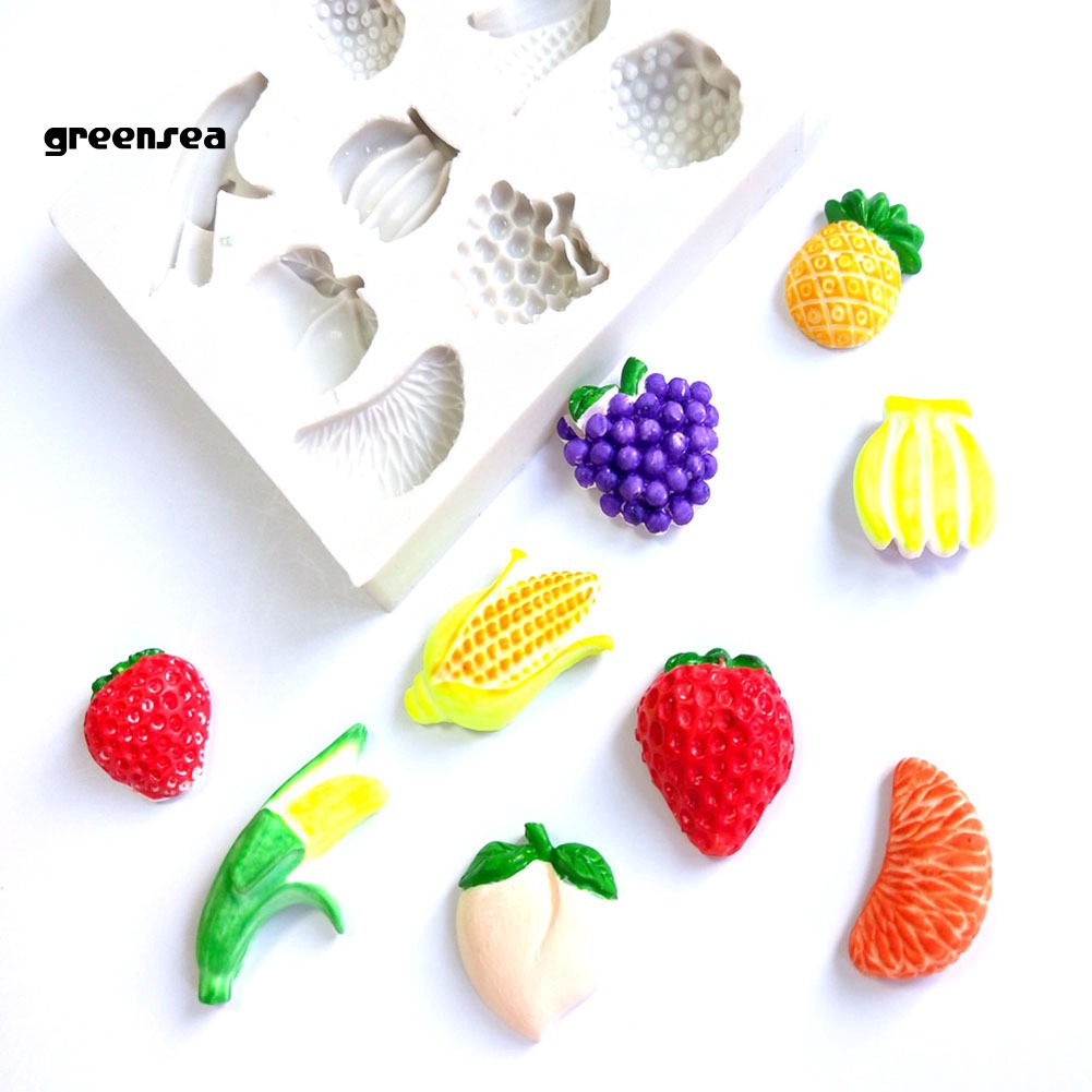 Khuôn silicone làm bánh đa năng tiện dụng hình trái cây xinh xắn