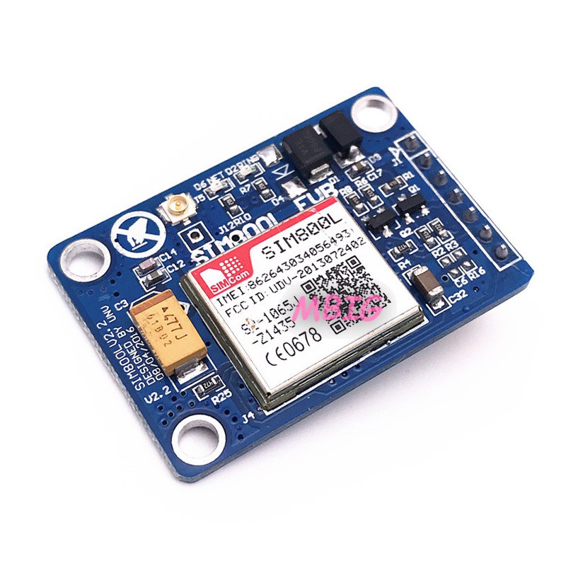 Bảng mạch anten không dây MG SIM800L GPRS GSM 5V chữ L cho Arduino