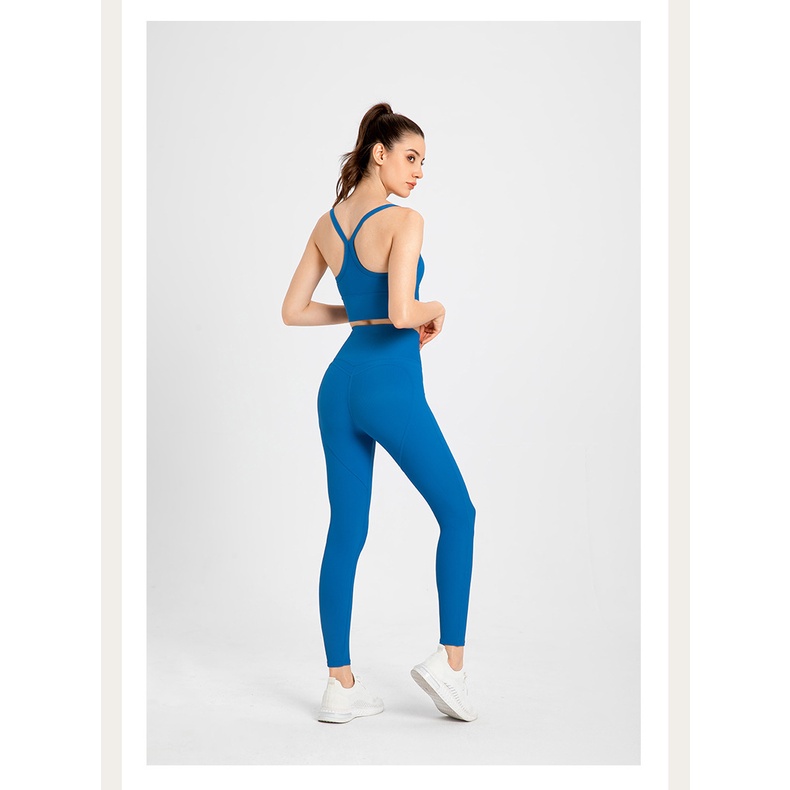 Quần legging thể thao lưng cao co giãn nhanh khô cho nữ