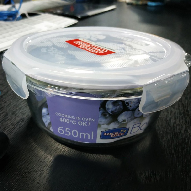 Hộp Thủy Tinh Chịu Nhiệt Có Nắp Gập Lock&Lock LLG831 Hàng Chính Hãng Dung Tích 650ml | BigBuy360 - bigbuy360.vn