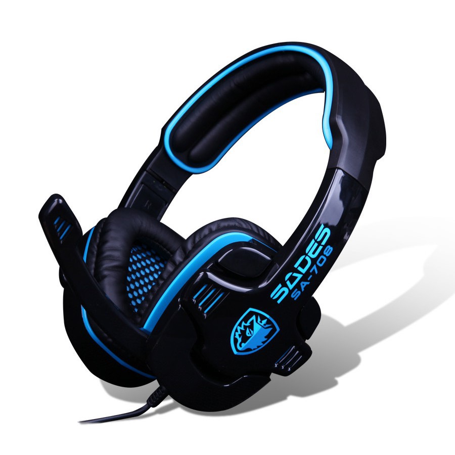 Tai nghe gaming SA-708 SADEST GT trùm tai Headphone gaming có mic tiện dụng cho PS4 PC Laptop