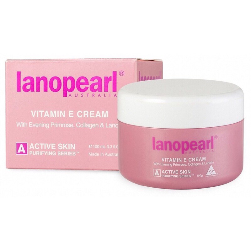 Kem dưỡng tái tạo và săn chắc da Lanopearl Vitamin E Cream 100ml chuẩn Úc