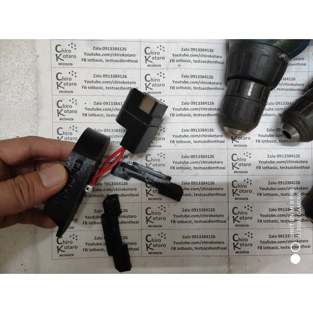 NEW! Đế chuyển pin máy khoan, vit Bosch NiCD 12V pin đút dùng hộp pin cài Makita