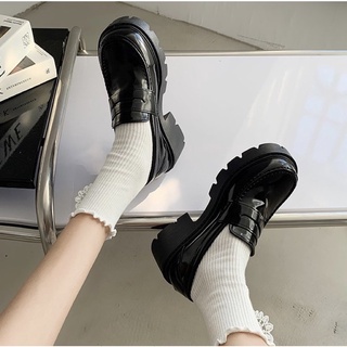 Giày Oxford Đế Cao (sẵn trắng: 35, đen: 37,38)