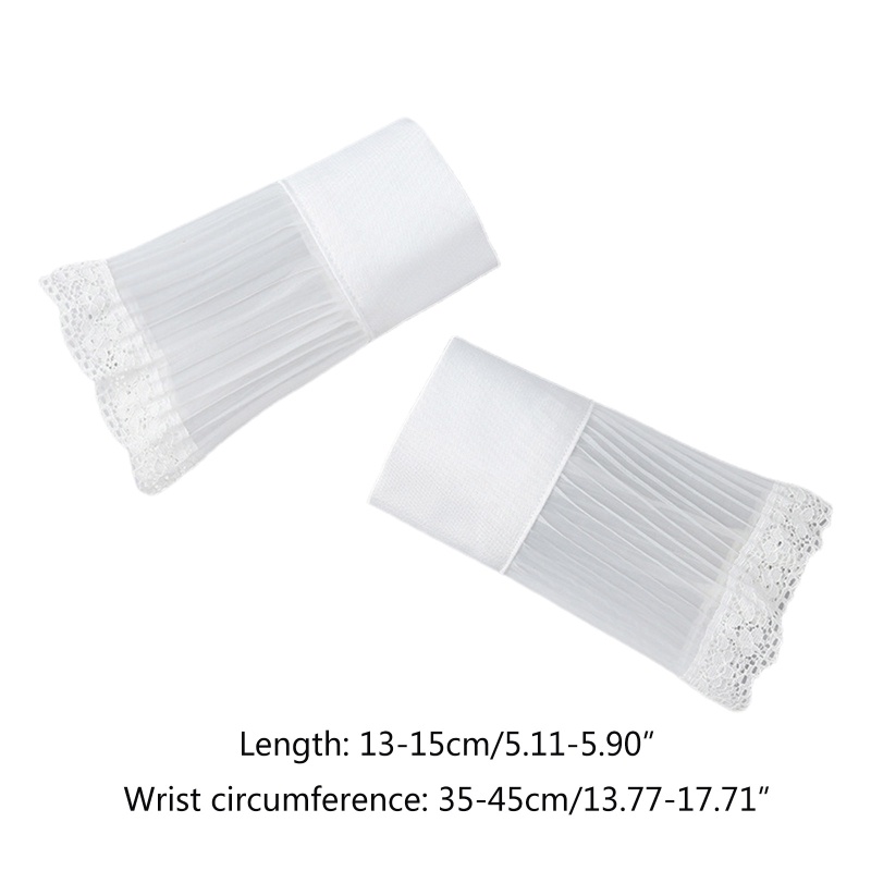 Han Phụ Nữ Organza Cổ Tay Áo Rời Viền Ren Mỏng Nhẹ Có Thể Tháo Rời Trang Trí
