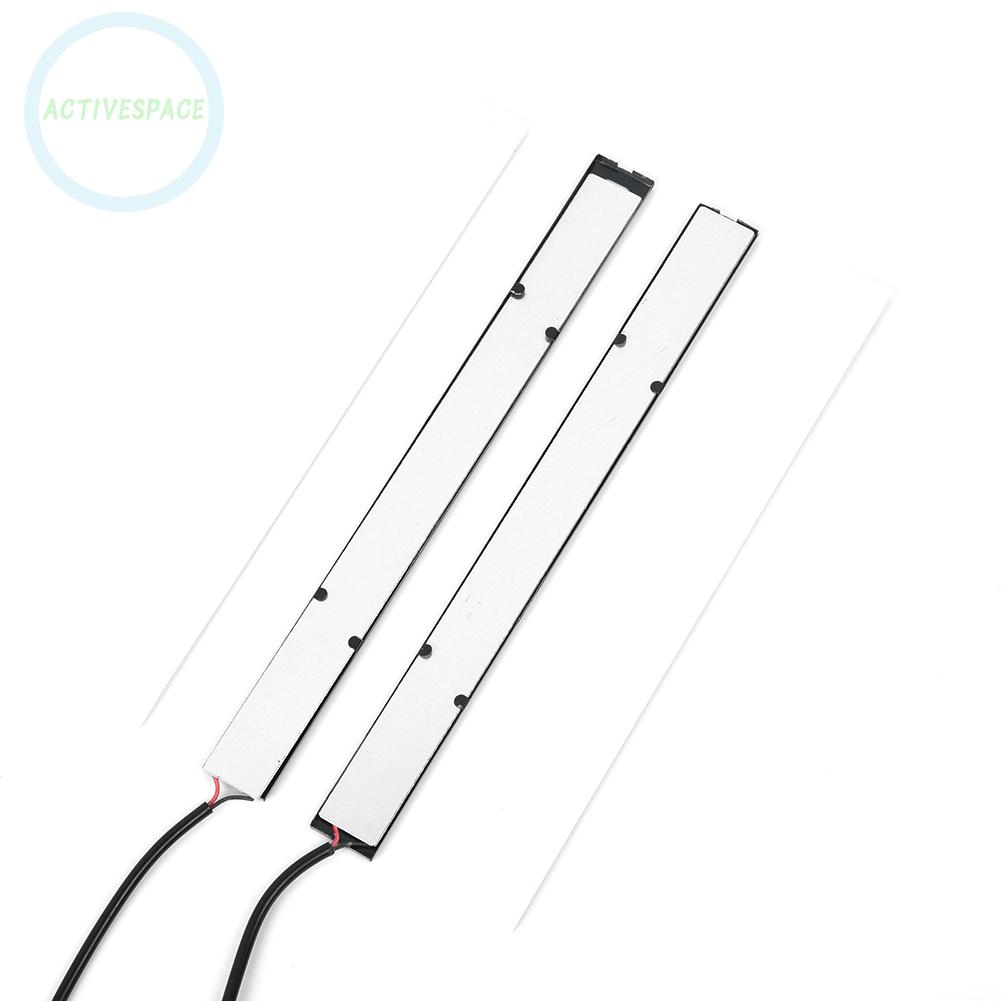 Bộ 2 dải đèn LED COB màu đỏ 12V chống thấm nước chiều dài 17cm cho xe hơi | BigBuy360 - bigbuy360.vn