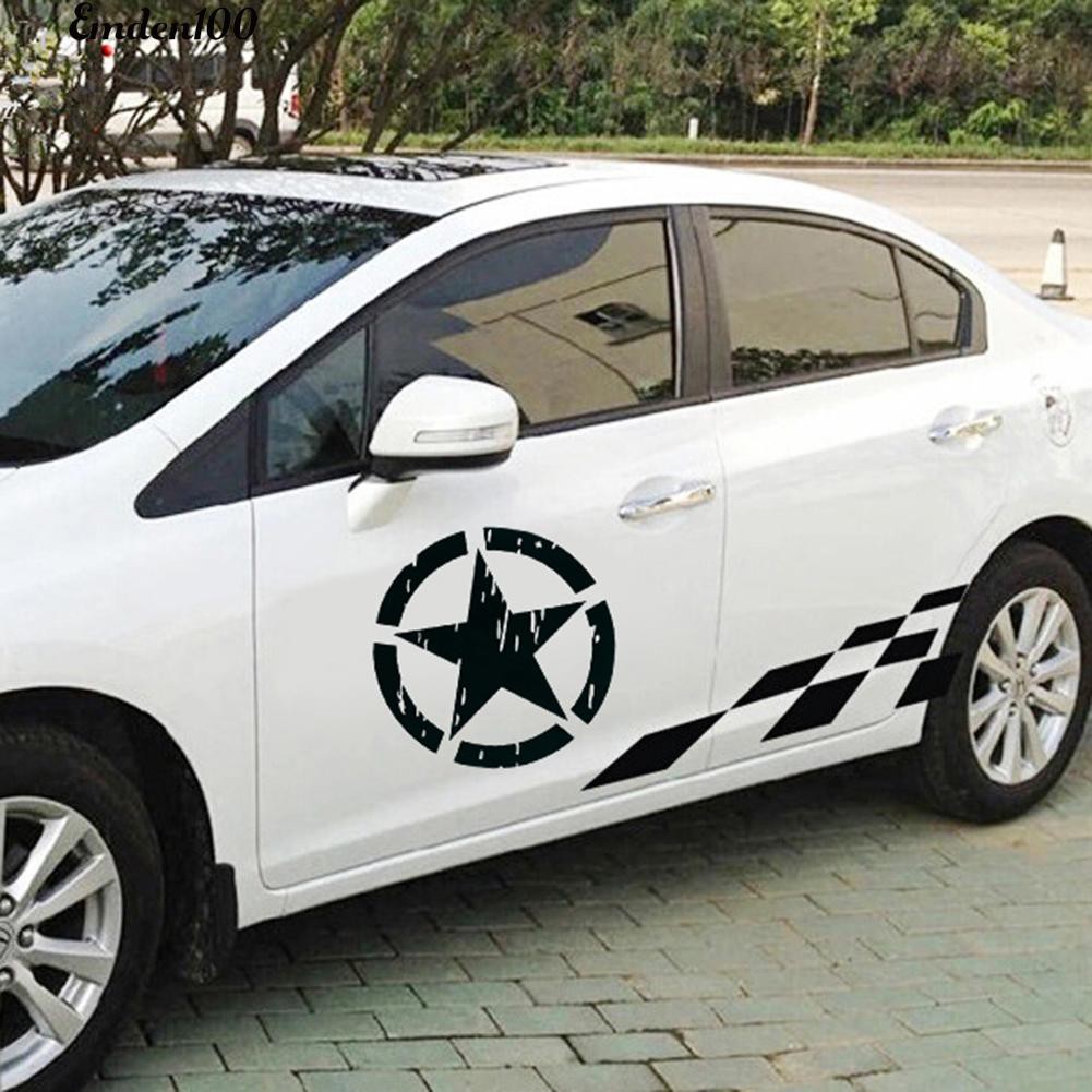 Miếng Dán Hình Ngôi Sao Phản Quang Dùng Để Trang Trí Xe Ô Tô