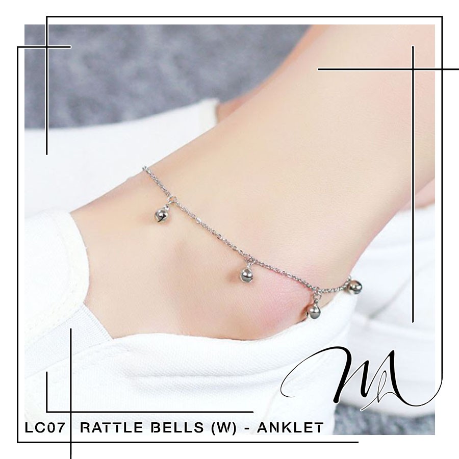 Lắc chân nữ có chuông lục lạc dễ thương Titan không gỉ - Măng’s House LC07