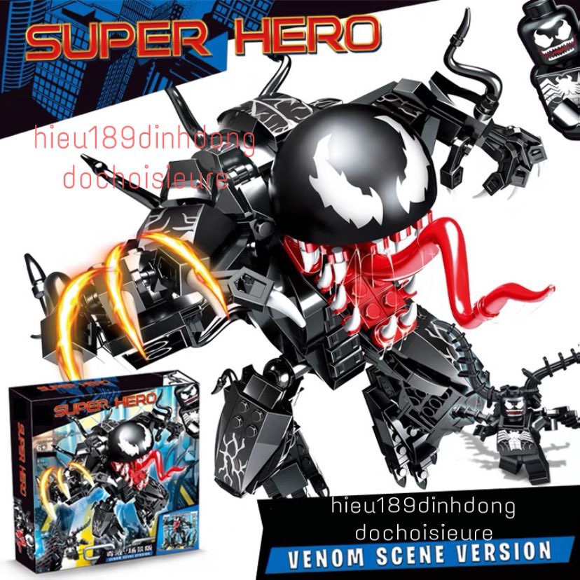 Lắp ráp xếp hình prck 64072 : Phòng nghiên cứu chế tạo venom 816 mảnh