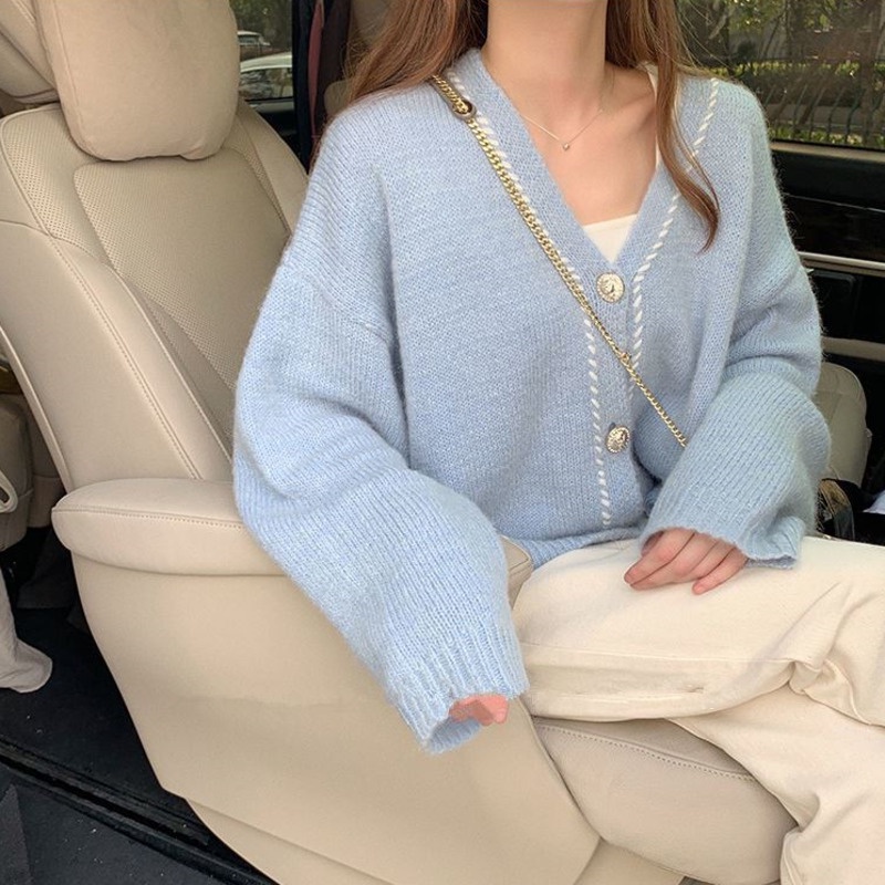 Áo khoác len thiết kế mới thời trang mùa thu đông dành cho nữ