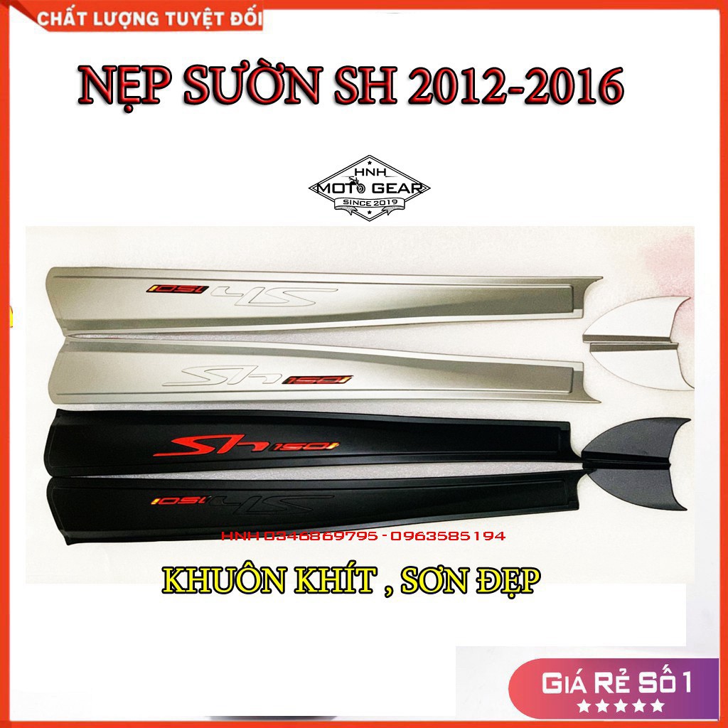 Nẹp Sườn SH 2012 - 2016 Chính Hãng Moto Art - 1 Đôi