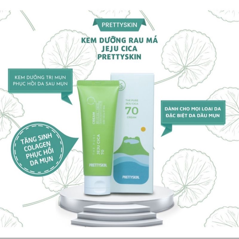 Kem dưỡng rau má Jeju Pretty Skin