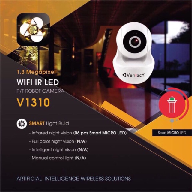 CAMERA WIFI ROBOT VANTECH V1310