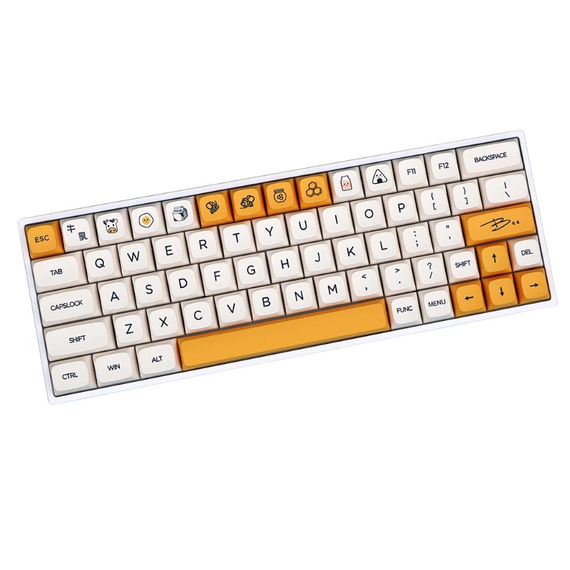 Nắp đậy phím máy tính Bonjour 18Keys XDA PBT cho GK61 SK61 TKL87 108