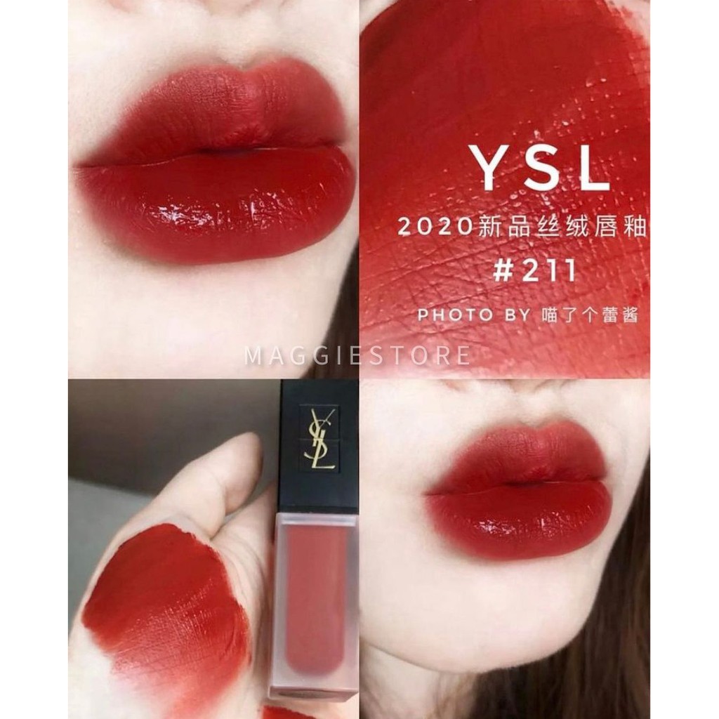 Son YSL COUTOUR VELVET CREAM màu 211