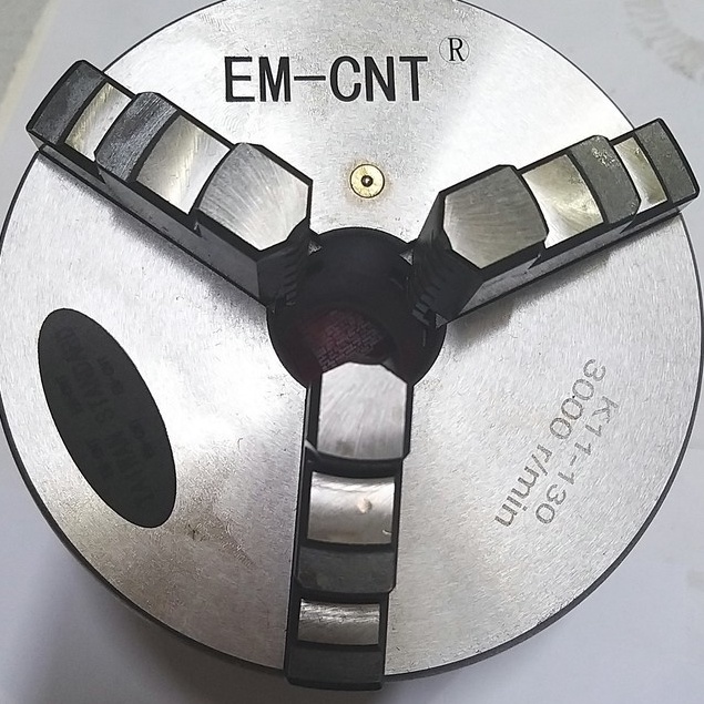 Mâm cặp 3 chấu máy tiện K11-130mm EM-CNT Hàng Chuẩn Đài Loan