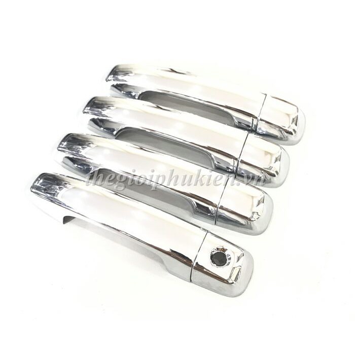 Bộ ốp tay nắm cửa và hõm cửa xe Toyota Land Cruiser Prado 2011-2018 mạ Crom