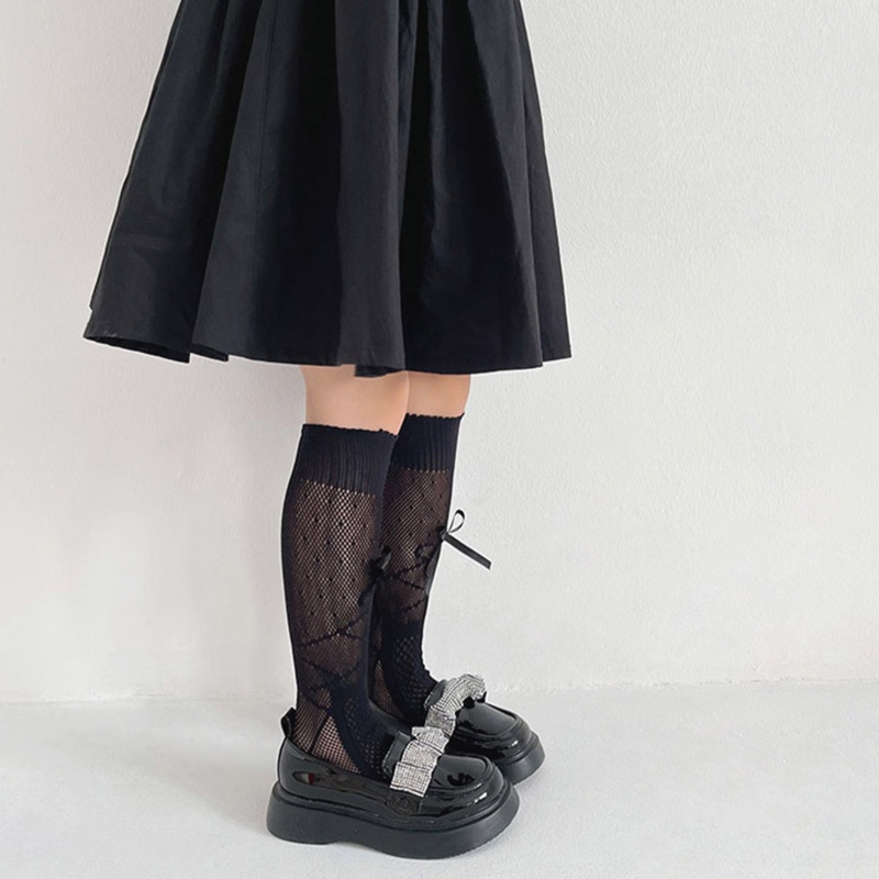 Vớ Cao Qua Gối Siêu Mỏng Màu Trắng Thời Trang Mùa Hè Cho Bé Gái