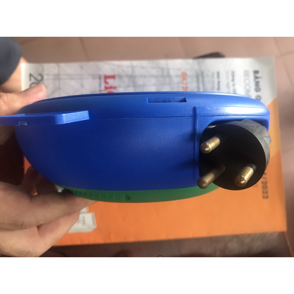 Ổ cắm kéo dài quay tay LiOA phích 2 chấu 3 chấu 10A 15A, Kiểu đĩa bay hàng chính hãng LiOA Việt Nam 5m/10m DB52