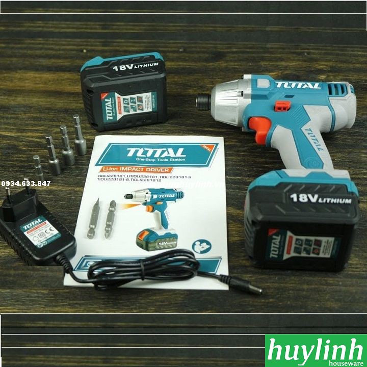 Máy vặn vít dùng pin Total TIDLI228181 - 2 pin Li-ion 18V