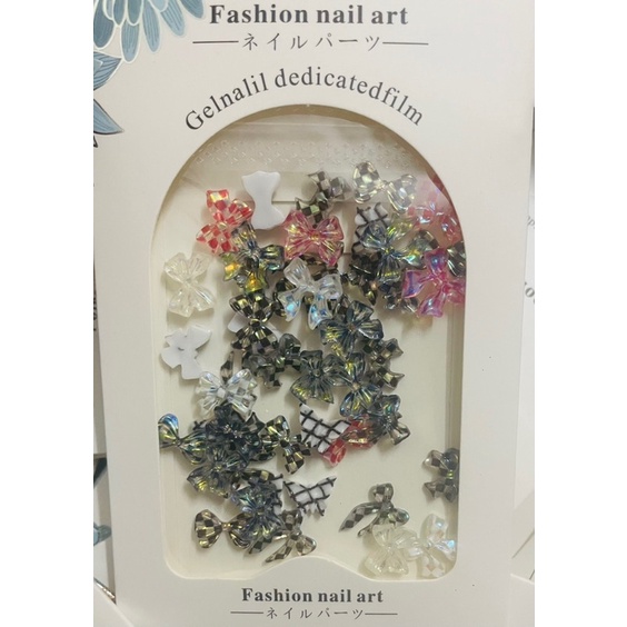 Charm nơ nail gắn móng, charm nơ trang trí móng cao cấp phụ kiện làm móng giá rẻ