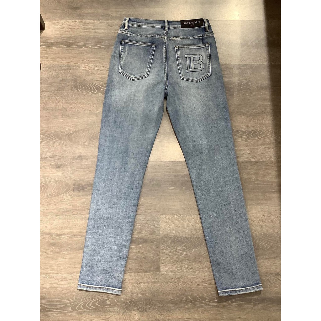 [HIGH FASHION] Quần Jean siêu cấp B.L 1-1 on web logo thêu nổi túi sau MLN size 28-34 , ship code toàn quốc