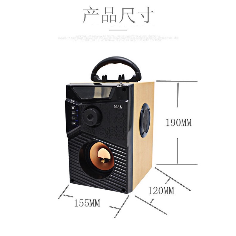 Loa bluetooth karaoke mini mới nhất A300 công suất lớn không dây có mic âm thanh cực hay bass mạnh Bảo Hành 1 đổi 1