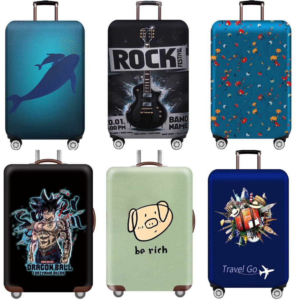 Túi bọc vali - Túi trùm bảo vệ vali COCO LUGGAGE COVER vải thun siêu dai, co giãn rất tốt, đường in sắc nét