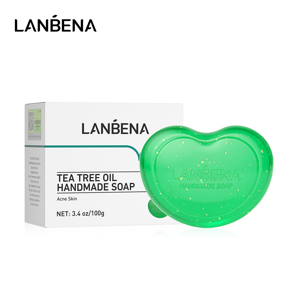 Xà phòng thủ công Lanbena chứa tinh chất trà xanh 100g
