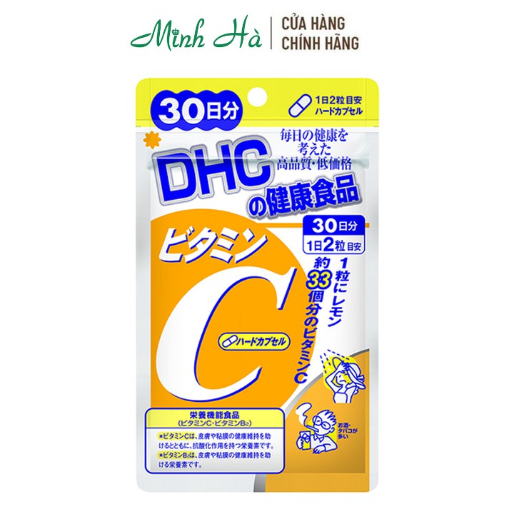 Viên uống Vitamin C DHC Nhật Bản hỗ trợ sáng da, giảm vết thâm - mỹ phẩm MINH HÀ cosmetics | Thế Giới Skin Care