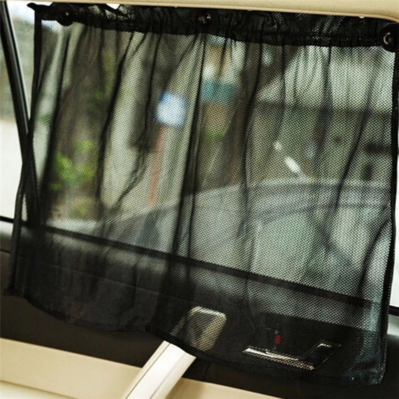 Set 2 tầm rèm lưới treo cửa sổ xe ô tô chống nắng tiện dụng