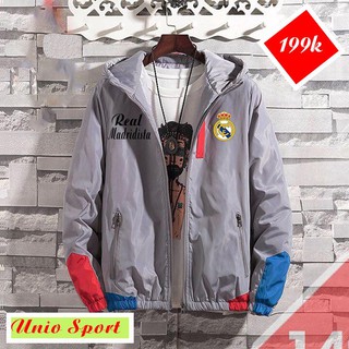 Áo khoác gió bóng đá nam nữ Real Madrid
