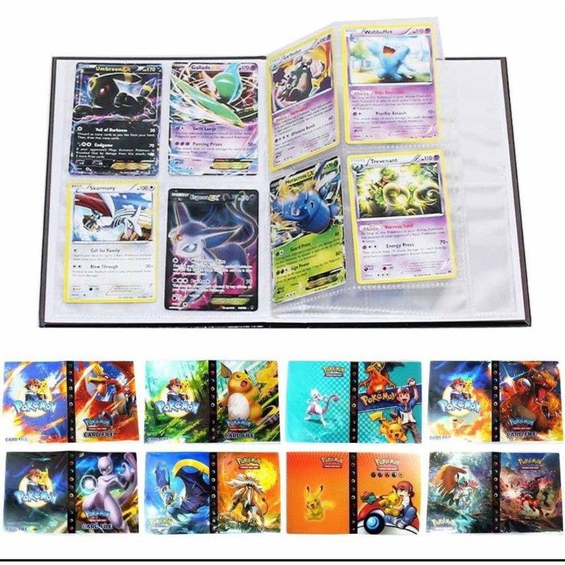 Album đựng thẻ bài Pokemon chất liệu nhựa PVC