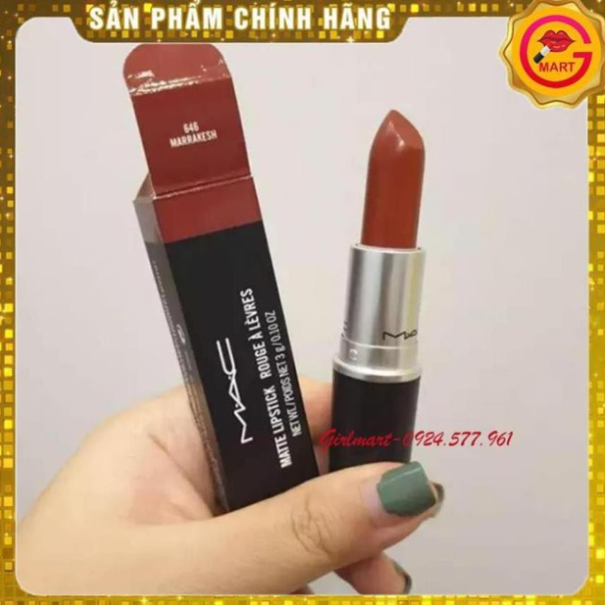 Son Mac 646 Marrakesh Màu Son Đỏ Nâu Trầm Ấm