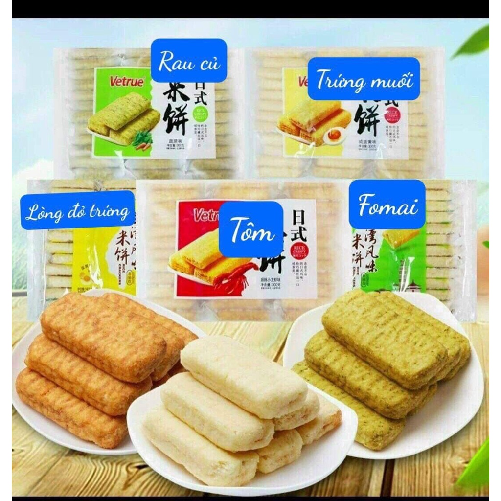 Bánh gạo Vetrue phô mai, rau củ Đài Loan 300g
