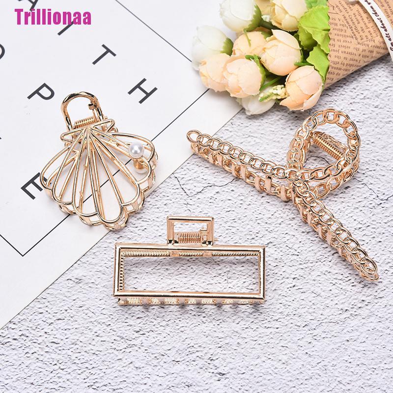 (Hàng Mới Về) Kẹp Càng Cua Bằng Kim Loại Dành Cho Nữ