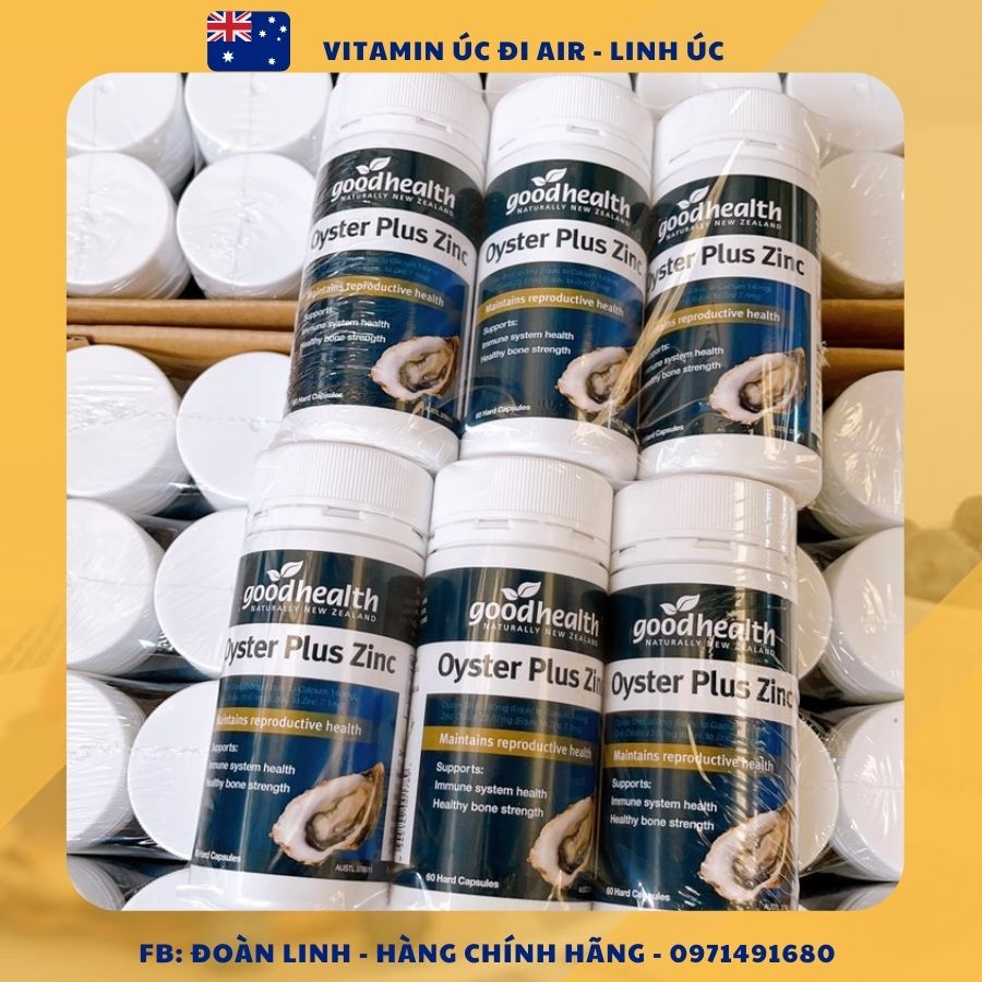 Tinh chất hàu biển Oyster Plus ZinC Goodhealth 60 viên - viên hàu úc Oyster Plus, Hàng úc đi air