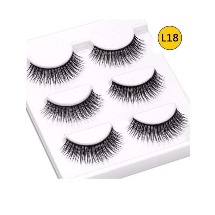 Mi Giả Lông Chồn 3D 3PCS 3 Fashion Eyelashes 3 Faux-Cils (3 cặp)