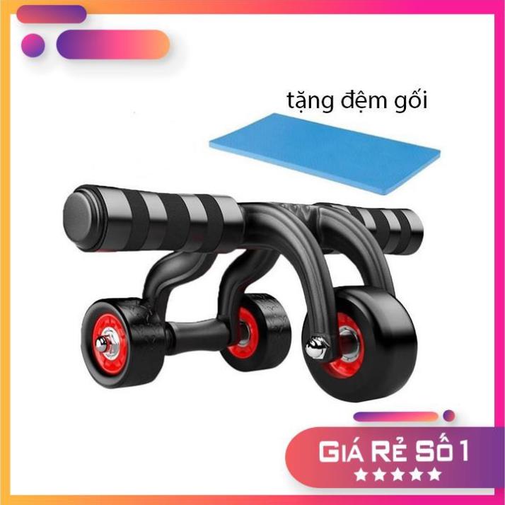 Con lăn tập gym đa năng 4 bánh cao cấp, tập các nhóm cơ khác, tập gym tại nhà - TongkhoGiaDung