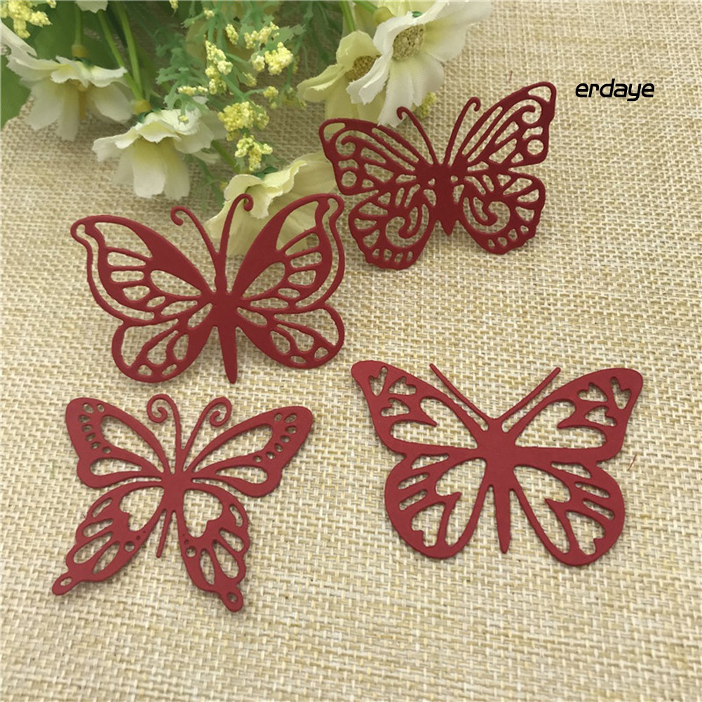 Set khuôn cắt giấy kim loại hình bướm xinh xắn