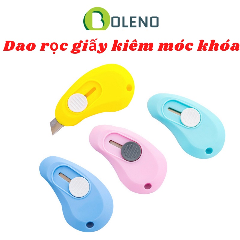 dao rọc giấy mini kiêm móc khóa siêu tiện lợi, dao cắt giấy bỏ túi lưỡi inox