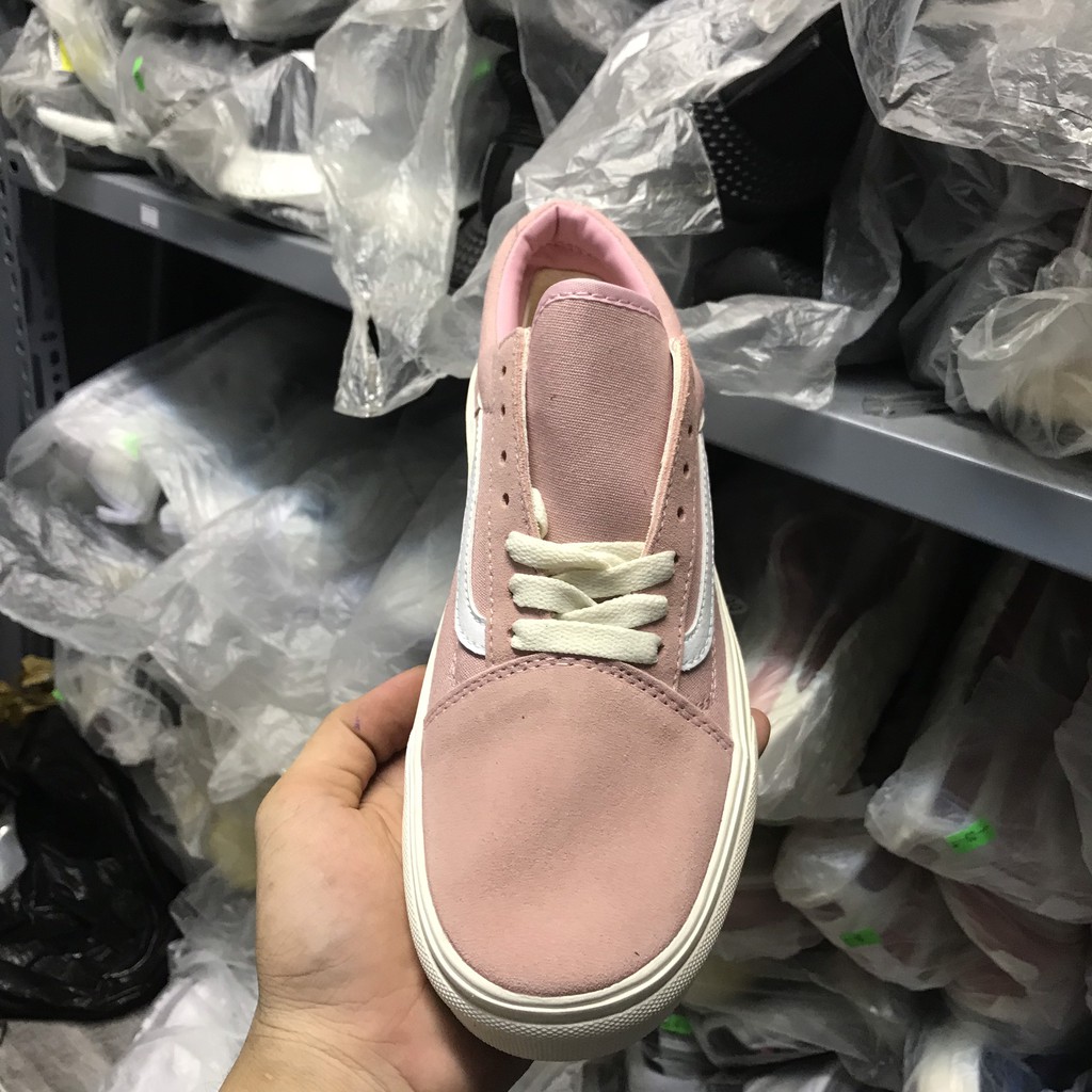 &gt;ẢNH THẬT-HÀNG THẬT&lt; Giày Sneaker V ans OG style 36 hồng nỉ nữ