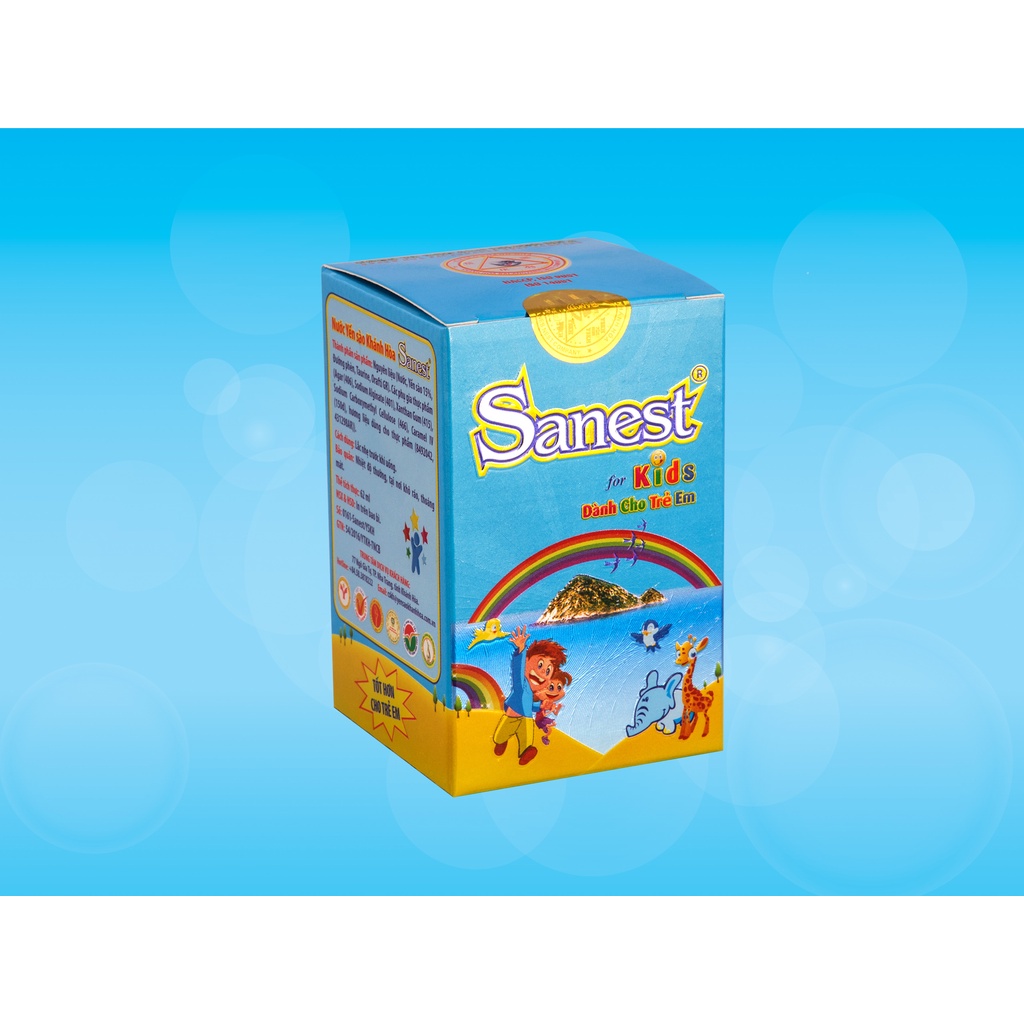 Nước Yến sào Khánh Hòa Sanest dành cho trẻ em đóng lọ 62ml 0161
