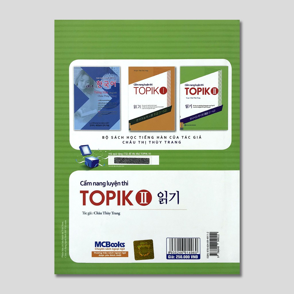 Sách Cẩm nang luyện thi Topik (Combo 2 cuốn, lẻ tùy chọn) | BigBuy360 - bigbuy360.vn