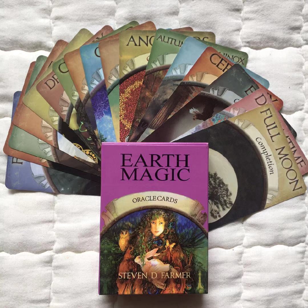 Bộ bài bói Oracle Earth Magic cards Tarot cực hay kèm hướng dẫn