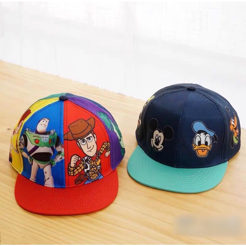 Mũ snap back bé trai bé gái hình hoạt hình