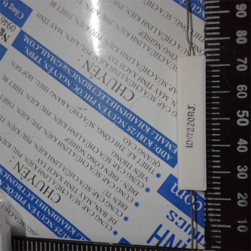 điện trở 10W, 220Ω (10 con) kde0358