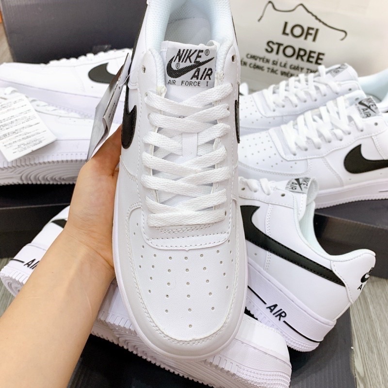 giày AF1 móc đen, Air Force 1 bản đẹp chuẩn SC