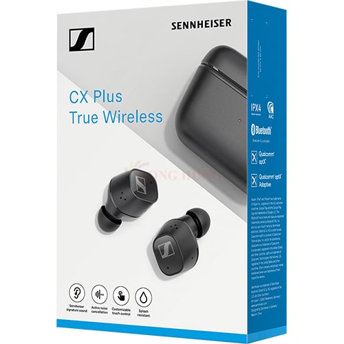 Tai nghe Bluetooth TWS Sennheiser CX Plus True Wireless CXPLUSTW1 - Hàng chính hãng