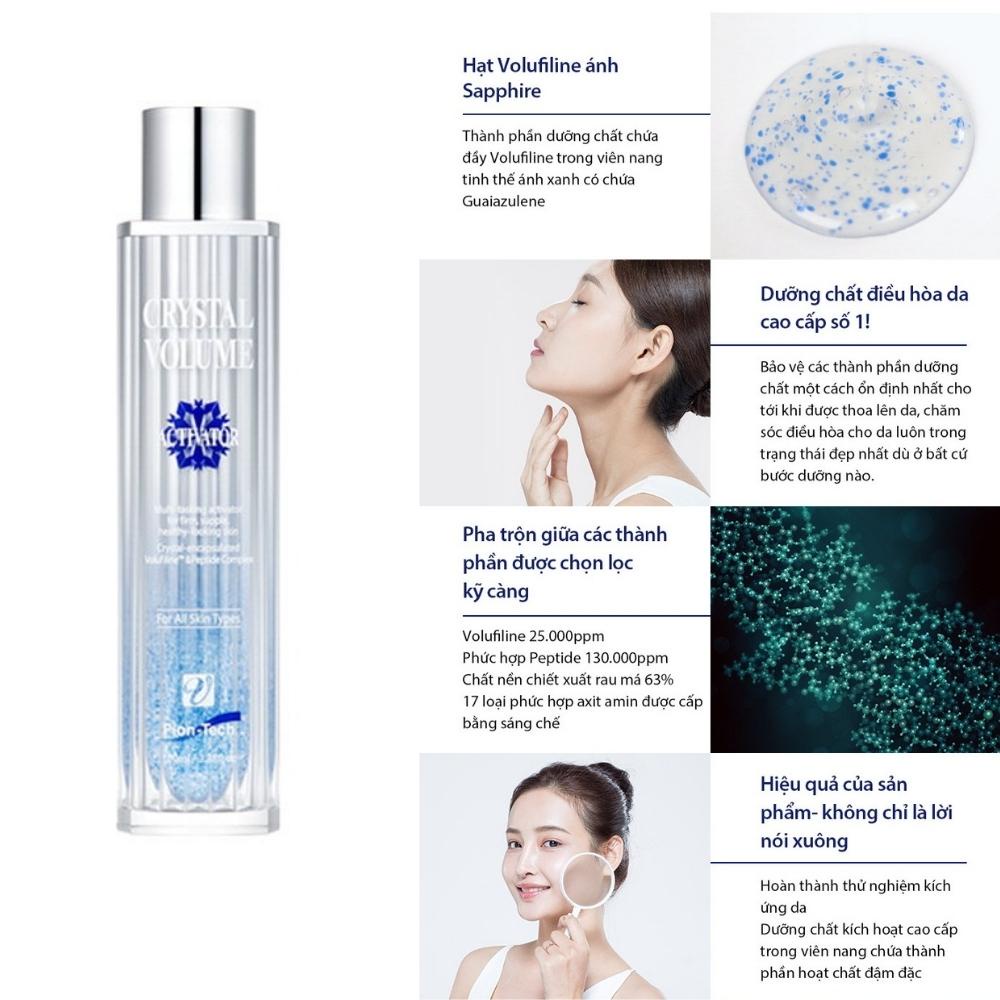 Tinh Chất Dưỡng Trắng Kim Cương Xanh Crystal Volume Activator Hàn Quốc